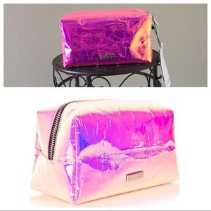 Pink Holographic Makeup Bag - Skinnydip London